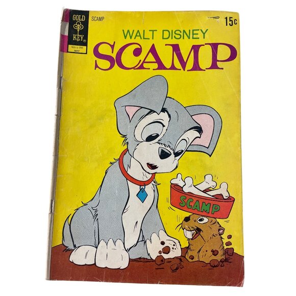 Gold Key Walt Disney Scamp Comic #7 May 1972 Vintage Collectible Comic Book - Picture 1 of 7
